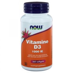 Vitamine D3 1000 IE - 360 softgels