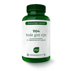 1104 Rode Gist Rijst-extract - 90 Veg. Capsule - AOV