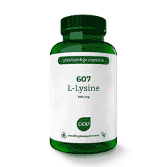 607 L-Lysine (500 mg) - 90 Veg. Capsule - AOV