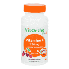 Vitamin C 250 mg with 25 mg Bioflavonoids (Child) - 60 chewable tablets