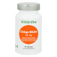 Ginkgo Biloba Extract 60 mg - 60 veg. capsules
