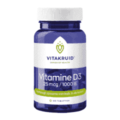 Vitamine D3 25 mcg - 120 tabletten