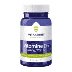 Vitamine D3 5 mcg - 250 tabletten