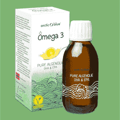 Vegansk Omega-3-algeolie DHA og EPA