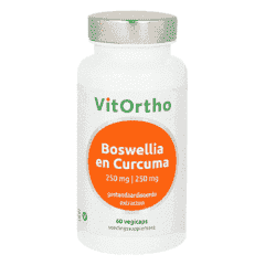 Boswellia 250 mg en Curcuma 250 mg - 60 veg. capsules